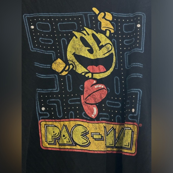 Black Pac-Man Graphic T Shirt - Picture 4 of 8